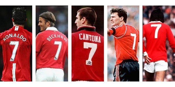 Manchester United nr. 7 trøje ind i en magi